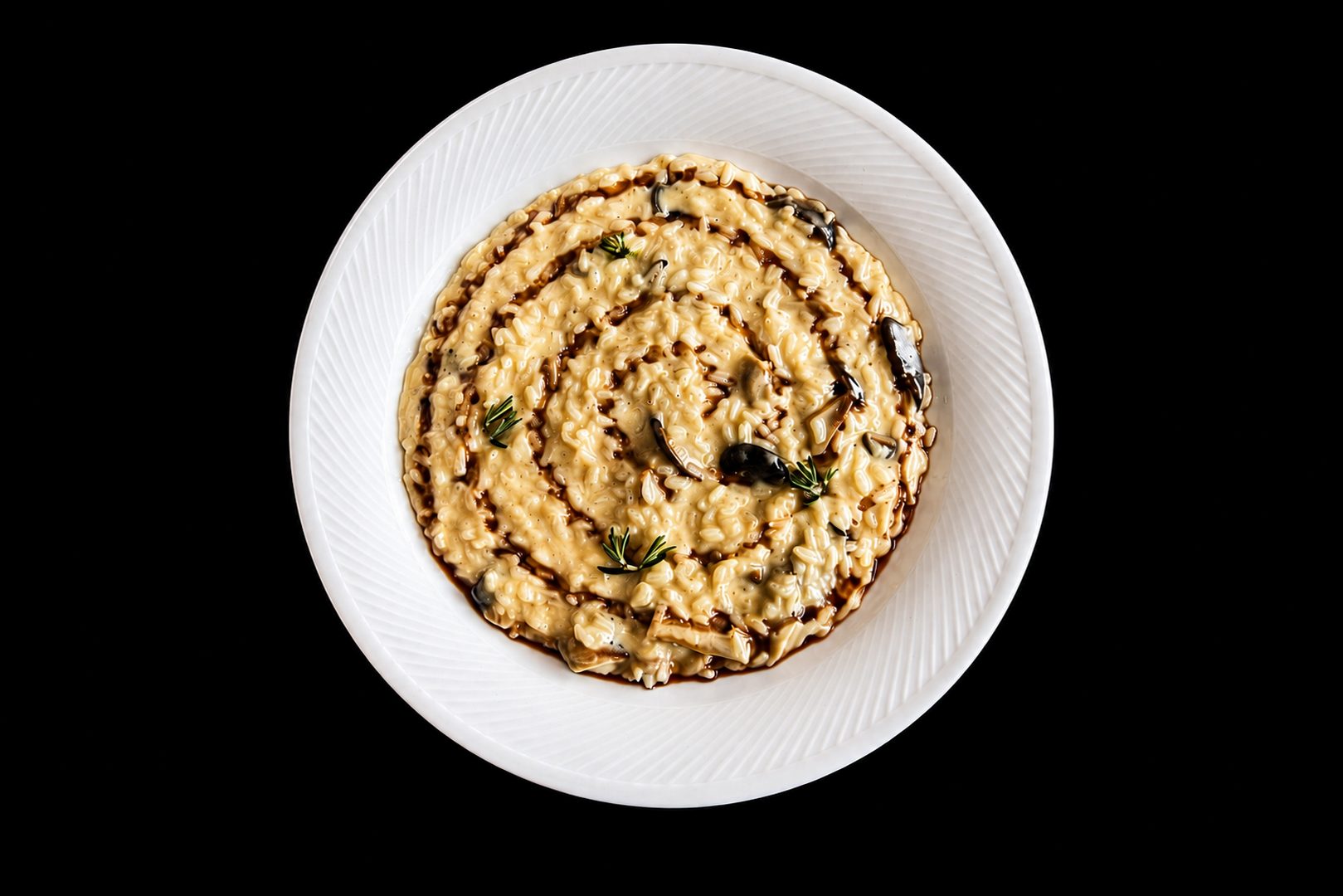 risotto pecorino cream and mashrooms cardoncelli