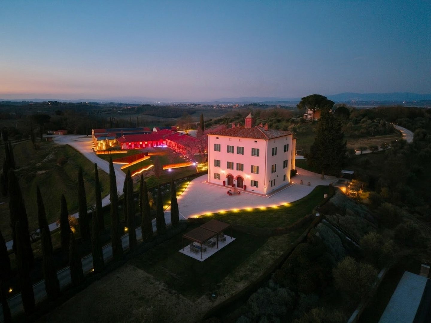 Villa Grazianella in notturna Montepulciano