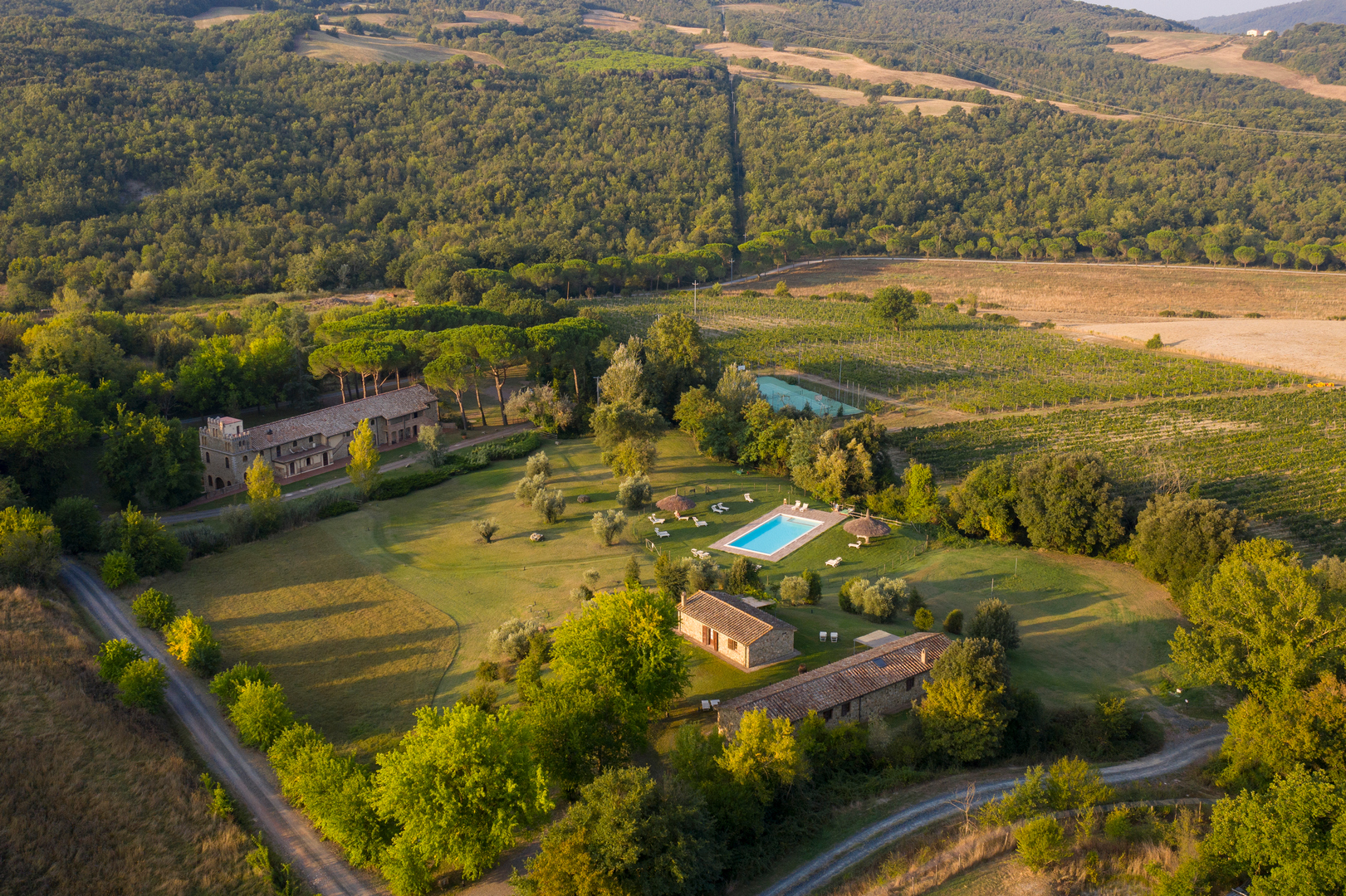 Tenuta di Monterufoli dall’alto2